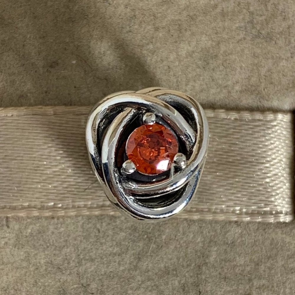 Pandora July True Red Eternity Circle Charm